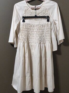 Joh Apparel Smocked Wilder Top & Lorena Smocked Tiered Skirt SET SIZE L/XL